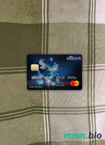 Côte d'Ivoire Citi bank wygląd zdjęcia mastercard skan PSD + zdjęcie